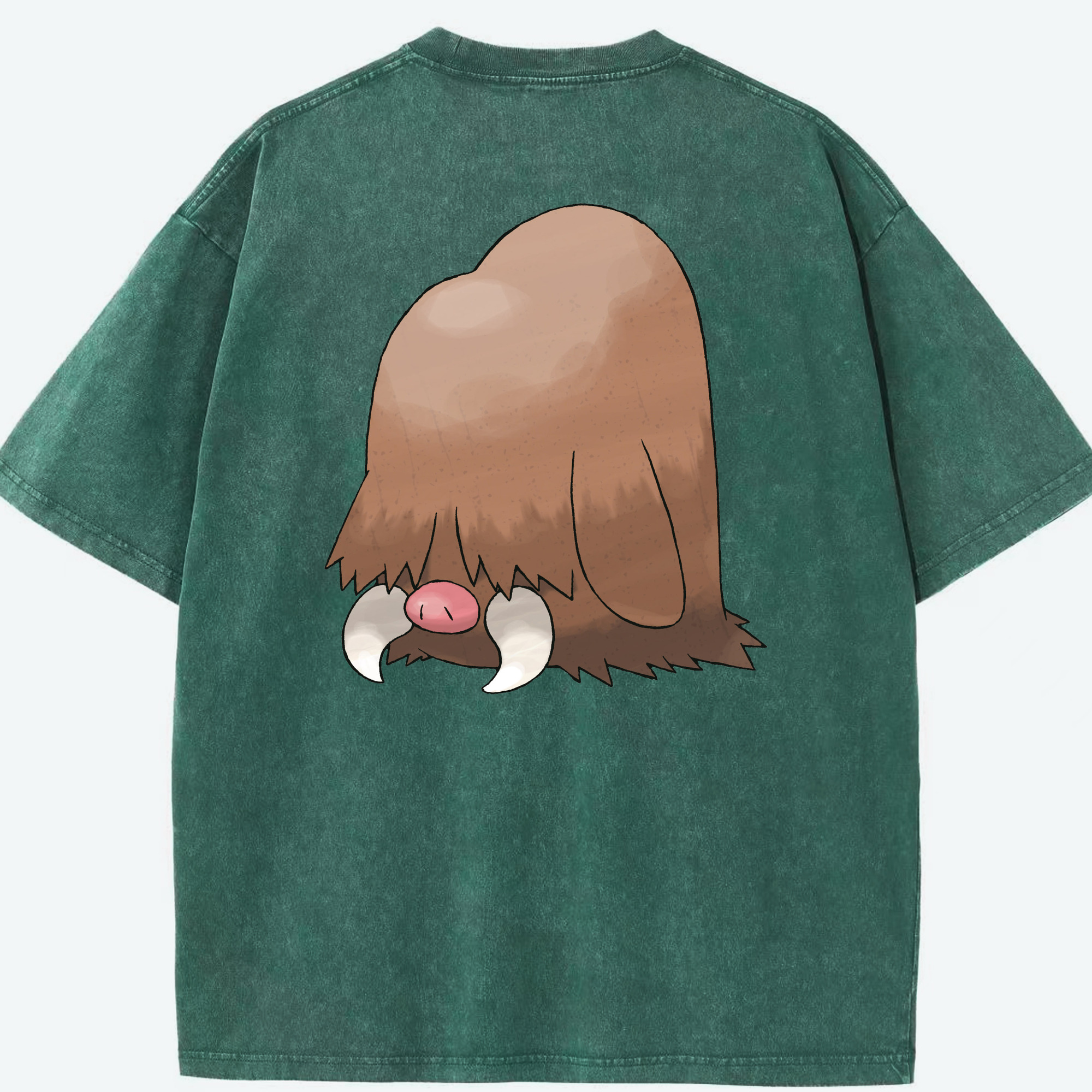 （画像用） ポケットモンスター Pokémon 綿100% ヴィンテージ風 半袖Tシャツ（背面プリント）